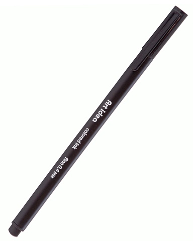 Ручка капиллярная черная, Art idea ручка капиллярная черная grip 0 4мм