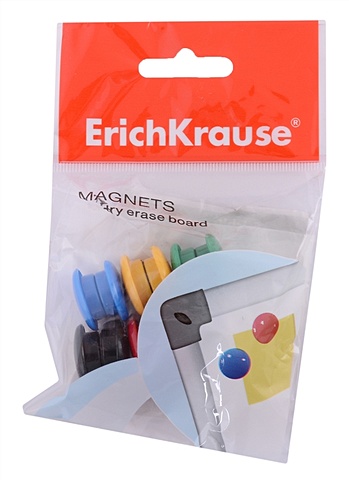 Магнит для доски Erich Krause, 12штук, 2см. блистер магнит для доски erich krause 12штук 2см блистер