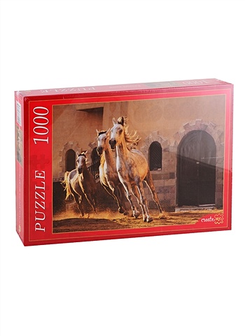 цена Пазл «Резвые кони», 1000 деталей