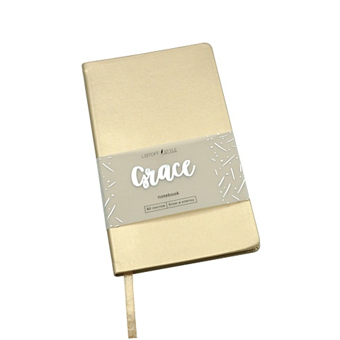 Книга для записей Grace, А5, 80 листов, французская ваниль книга для записей grace а6 80 листов французская ваниль