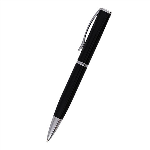 ручка чёрная в подарочной упаковке Ручка «Business» чёрная с белым металлом в подарочной упаковке