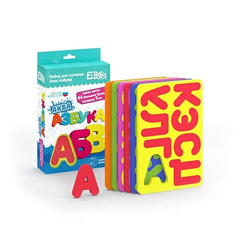 Игровой набор, TM ElBasco, Набор для купания Аква-Азбука материал-EVA 08-001 азбука игрушек