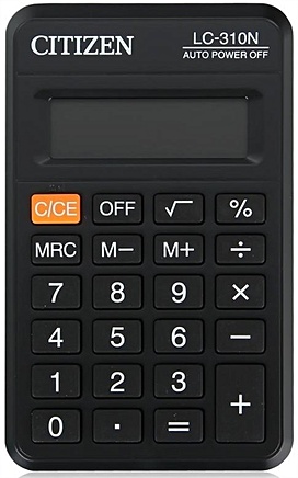 Калькулятор карманный CITIZEN LC-310N/LC-310NR