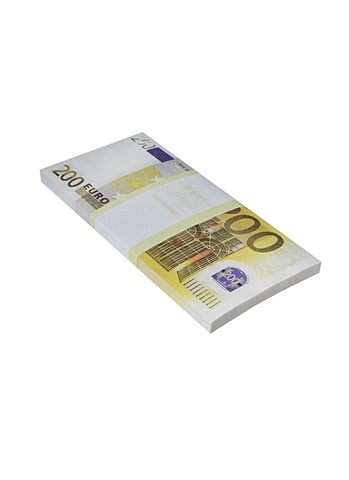 Блокнот пачка 200 евро (Мастер) блокнот отрывной 100 баксов жесткой обложке
