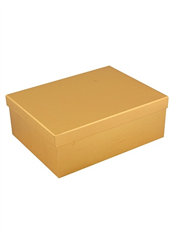 Коробка подарочная Металлик желтый 23*30*11см, картон 