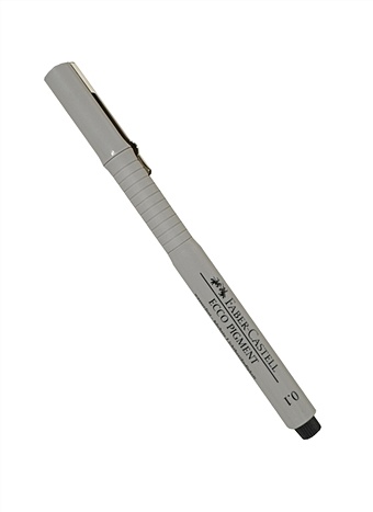 Ручка капиллярная черная 0,1мм  ECCO PIGMENT, Faber-Castell faber castell ручка гелевая автоматическая faber castell fast gel черная 0 7мм грип 10шт