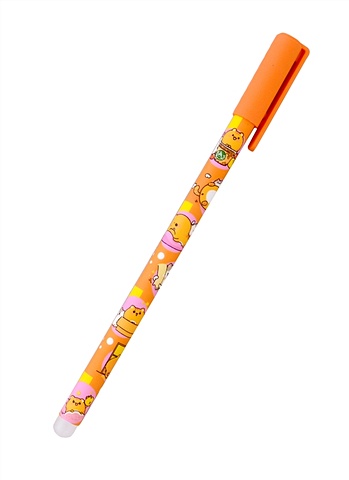 Ручка гелевая синяя со стир. чернилами Каваи Котики0,5 мм