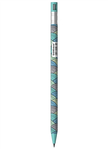 Карандаш механический 2,0мм ColorTouch Emerald Wave с точилкой, НВ, ErichKrause твердый плотничный карандаш со сменным свинцом и встроенной точилкой для глубоких отверстий механический карандаш инструмент для нарезк