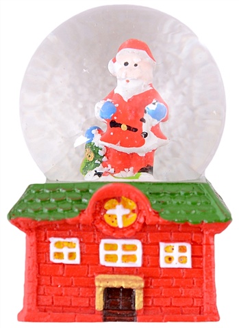 Снежный шар Праздничный Дедушка Мороз (пластик) цена и фото