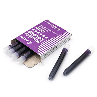 Набор картриджей для перьевой каллиграфической ручки PILOT, фиолетовые, 6 штук