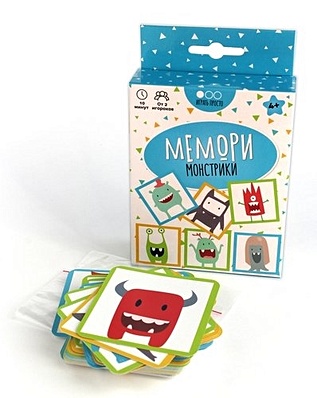 Карточная настольная игра, Muravey Games Мемори. Монстрики ТК002 настольная игра штампики монстрики
