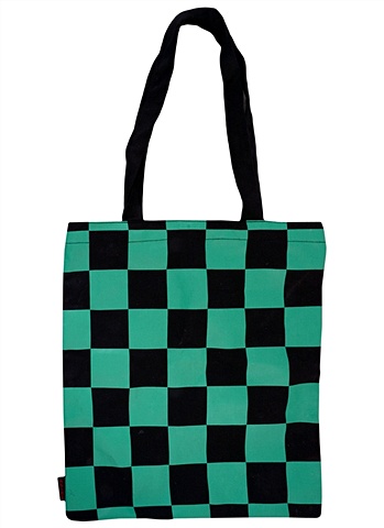 Сумка Аниме Паттерн зеленый (цветная) (текстиль) (40х32) сумка шоппер аниме девочка чиби мими цветная текстиль 40х32