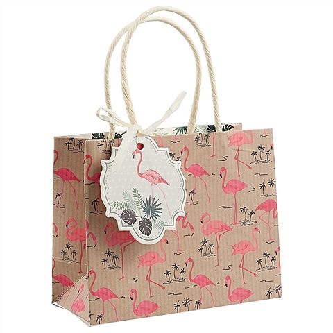 Подарочный пакет «Фламинго», А6