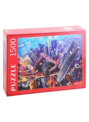 Пазл Вечерние небоскребы в Шанхае, 1500 элементов пазл 1500 эл castorlаnd небоскребы дубая