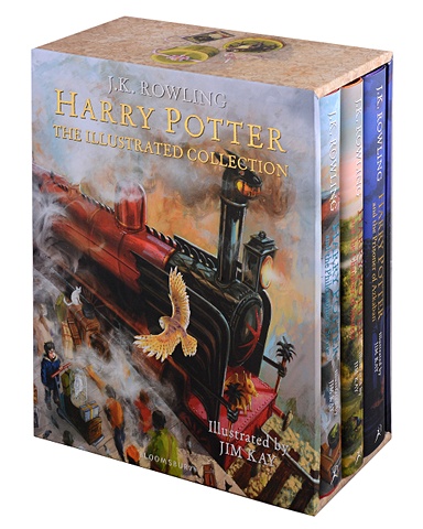 Роулинг Джоан Harry Potter : The illustrated collection (комплект из 3-х книг в футляре) роулинг джоан hogwarts library комплект из 3 книг в футляре