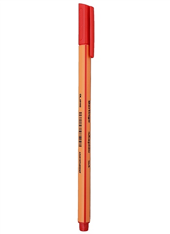 Ручка капиллярная красная Rapido 0,4мм, Berlingo