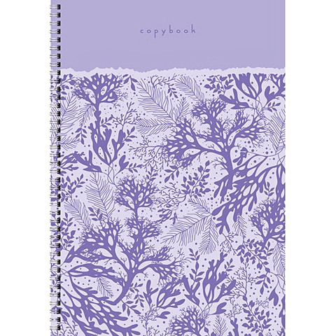 Неоновый сад. Фиолетовый ТЕТРАДИ А4 (евроспираль) 80Л. Обложка: пантонная печать