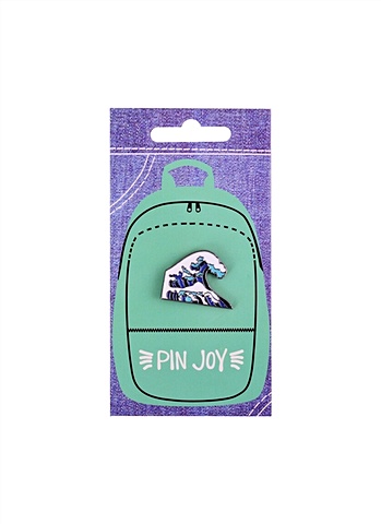 Значок Pin Joy Кацусика Хокусай Большая волна (металл)
