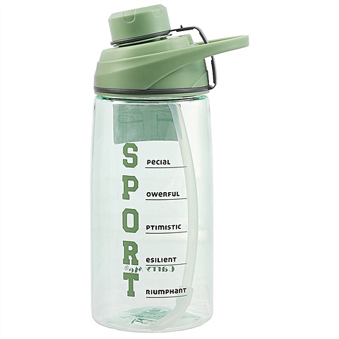 Бутылка Sport с надписями (600мл) бутылка 100% water пластик 700мл 12 07664 7011