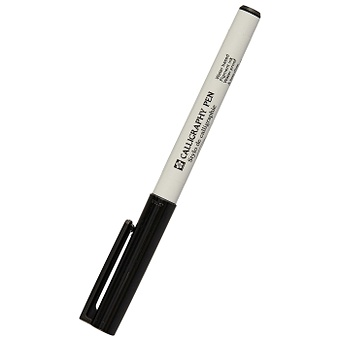 Ручка капиллярная Calligraphy Pen Black 3мм, Sakura sakura картриджи комплектом совместимые сакура sakura sakxfa76 3pk kx fa76 черный 3 упаковки [выгода 3%]