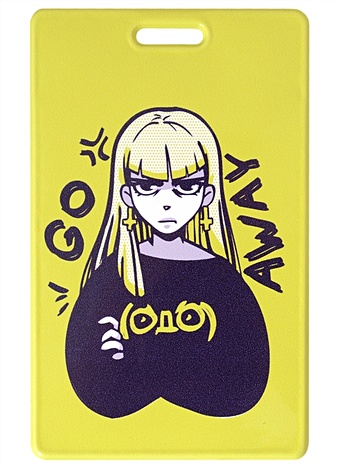 Чехол для карточек Аниме Комиксы Девушка с надписью чехол для карточек аниме комиксы девушка с надписью