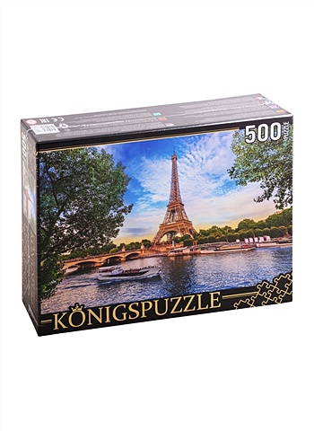 пазл парижская романтика 500 элементов konigspuzzle штk500 3700 Пазл Парижская романтика, 500 элементов