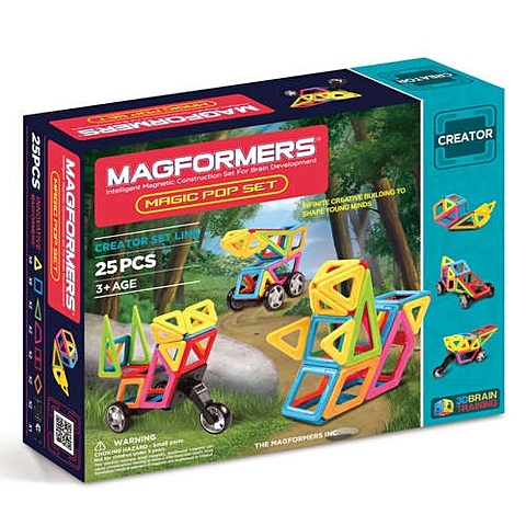 Конструктор магнитный MAGFORMERS/МАГФОРМЕРС, Magic Pop магнитный конструктор magformers amazing construction set