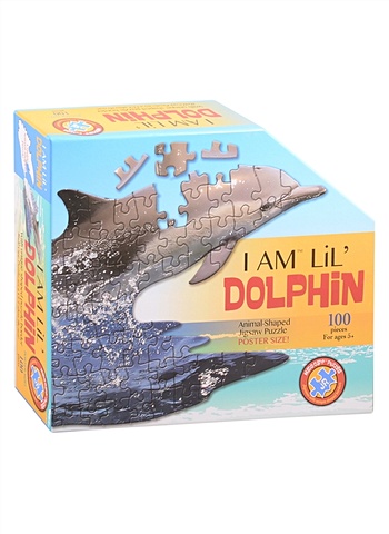 Контурный пазл Дельфин, 100 деталей пазл контурный 100 дельфин jazzle 5 88658