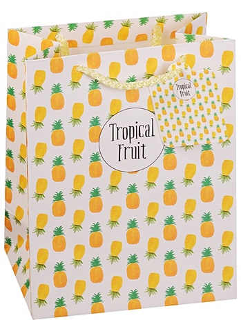 Пакет подарочный бумажный А5 Tropical fruit, нейтральный цена и фото