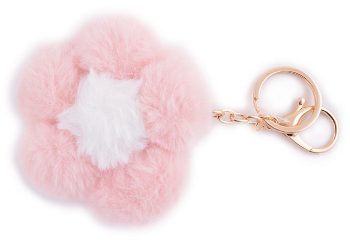 Брелок Yoi, Цветок, розовый 9 см брелок антистресс на ключи автомобиля рюкзак сумку
