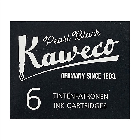 Картриджи KAWECO, жемчужно-черный, 6 штук цена и фото