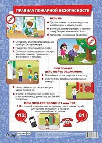 Тематический плакат Правила пожарной безопасности тематический плакат правила общественной безопасности