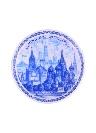 зеркало мягкое москва хвб 70мм 320 19 Магнит-тарелка Москва ХВБ фото син.рис.D7 фарфс подставкой