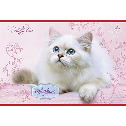 Альбом для рисования «Милый котенок», 8 листов ультратонкий силиконовый чехол накладка для vivo y11 с принтом милый котенок