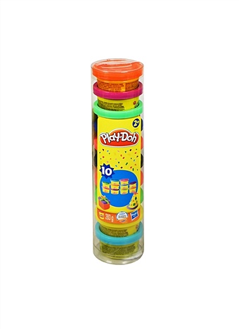 цена Play-Doh Набор пластилина для праздника (22037) (10 баночек) (Hasbro) (2+) (тубус) (Эксмо)