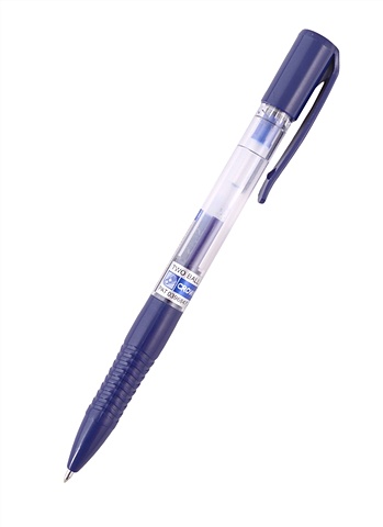 Ручка шариковая авт. черная Quick Dry 0,5мм, грип Crown гелевая ручка crown hi jell красный 0 35 мм hjr 500b
