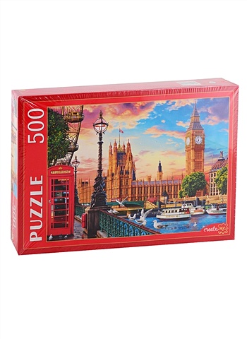 Пазл «Лондон. Вестминстерский дворец», 500 деталей пазл панорама биг бен и вестминстерский дворец лондон 500 элементов в коробке размер собранной картинки 660х237мм