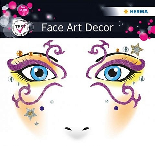 Наклейки Face Art decor георгина фанни фэйс шаровидная