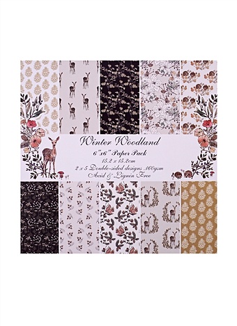 Набор бумаги для скрапбукинга «Winter woodland» набор бумаги для скрапбукинга артформат мода
