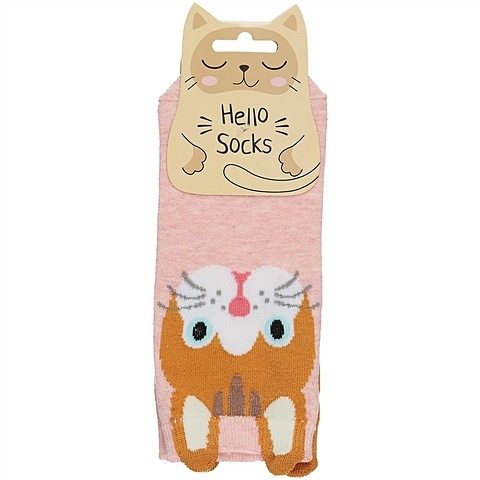 носки hello socks зверюшки в горошек 36 39 текстиль 12 30495 110 Носки Hello Socks Котики с ушками (36-39) (текстиль)