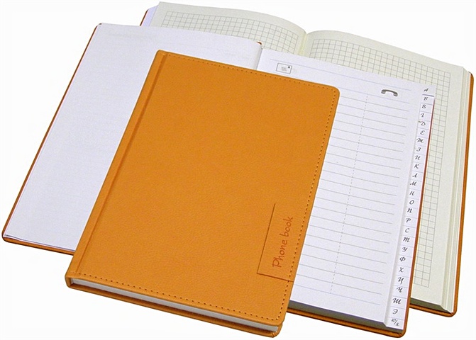 Алфавитная книга А5, 104 листа, оранжевая