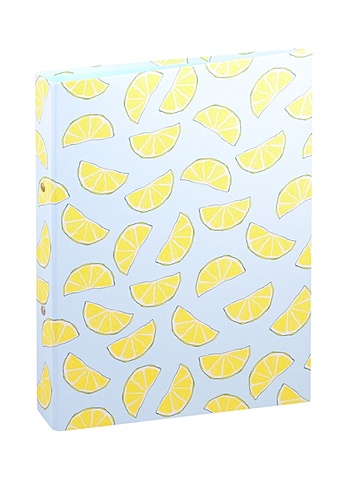 Папка 2кольца Лимоны, лам.картон папка уголок а4 лимоны