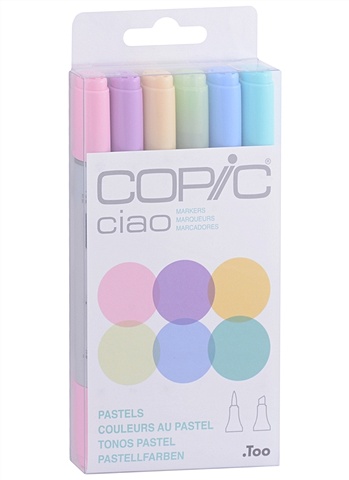 Набор маркеров Copic Ciao пастельные цвета 6цв набор маркеров posca pc 1m пастельные цвета 6 шт