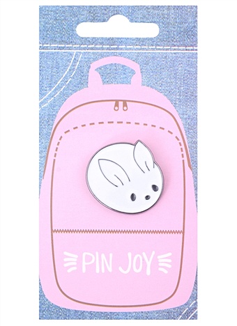 Значок Pin Joy Кролик круглый (металл)