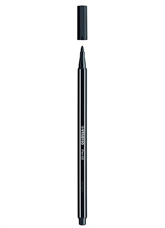 Фломастер Stabilo Pen 68, черный цена и фото