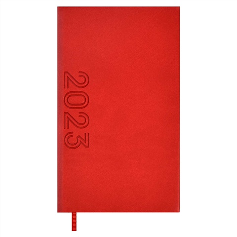 Еженедельник датированный 2023 Виннер, А6, 64 листа, красный