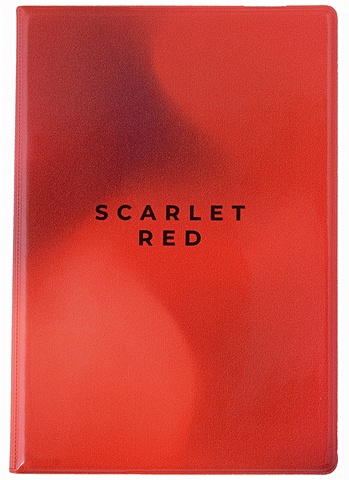 Обложка для паспорта Monochrome Scarlet Red