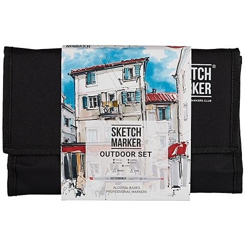 Маркеры 24цв Outdoor Set, сумка-органайзер, Sketchmarker цена и фото