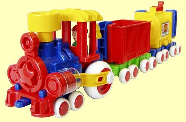 Игрушка, Форма Паровозик Ромашка с 2 вагонами ДС железные дороги форма паровозик ромашка с 2 вагонами детский сад