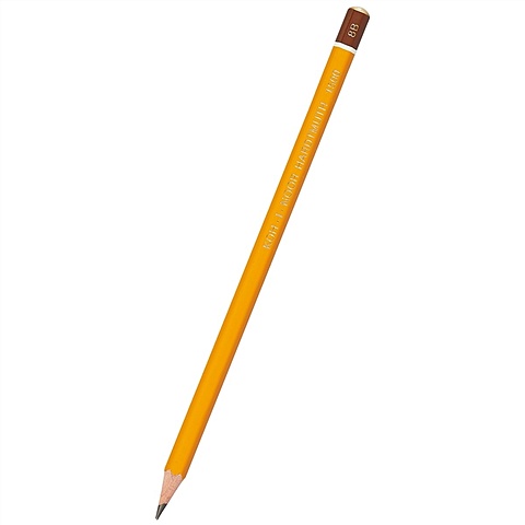 Карандаш чернографит. KOH-I-NOOR 1500 8В шестигранный с заточкой 